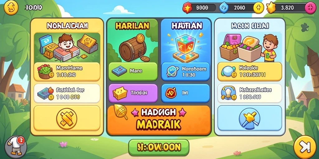 Sistem reward yang memberikan insentif kepada pemain.