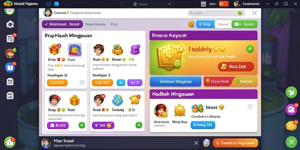 Karakter karakter unik dan menarik untuk dipilih.