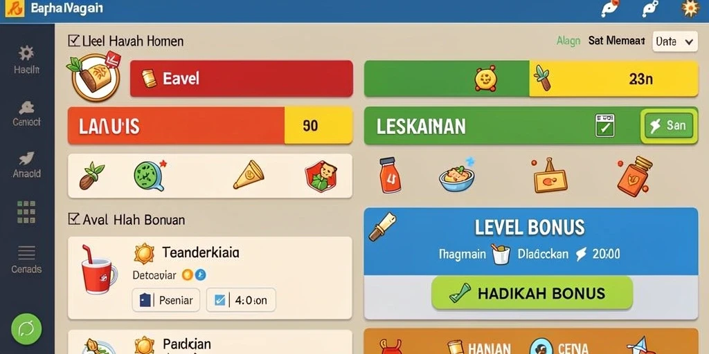 Fitur leaderboard untuk melihat peringkat pemain.